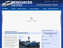 Tablet Screenshot of desguacessanchez.com